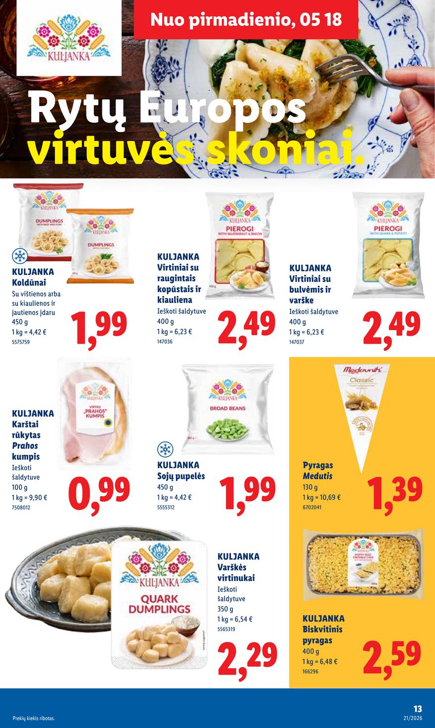Lidl leidinys akcijos nuo 
  2026-05-18 iki 
  2026-05-24 | Leidinukas.lt puslapis 13