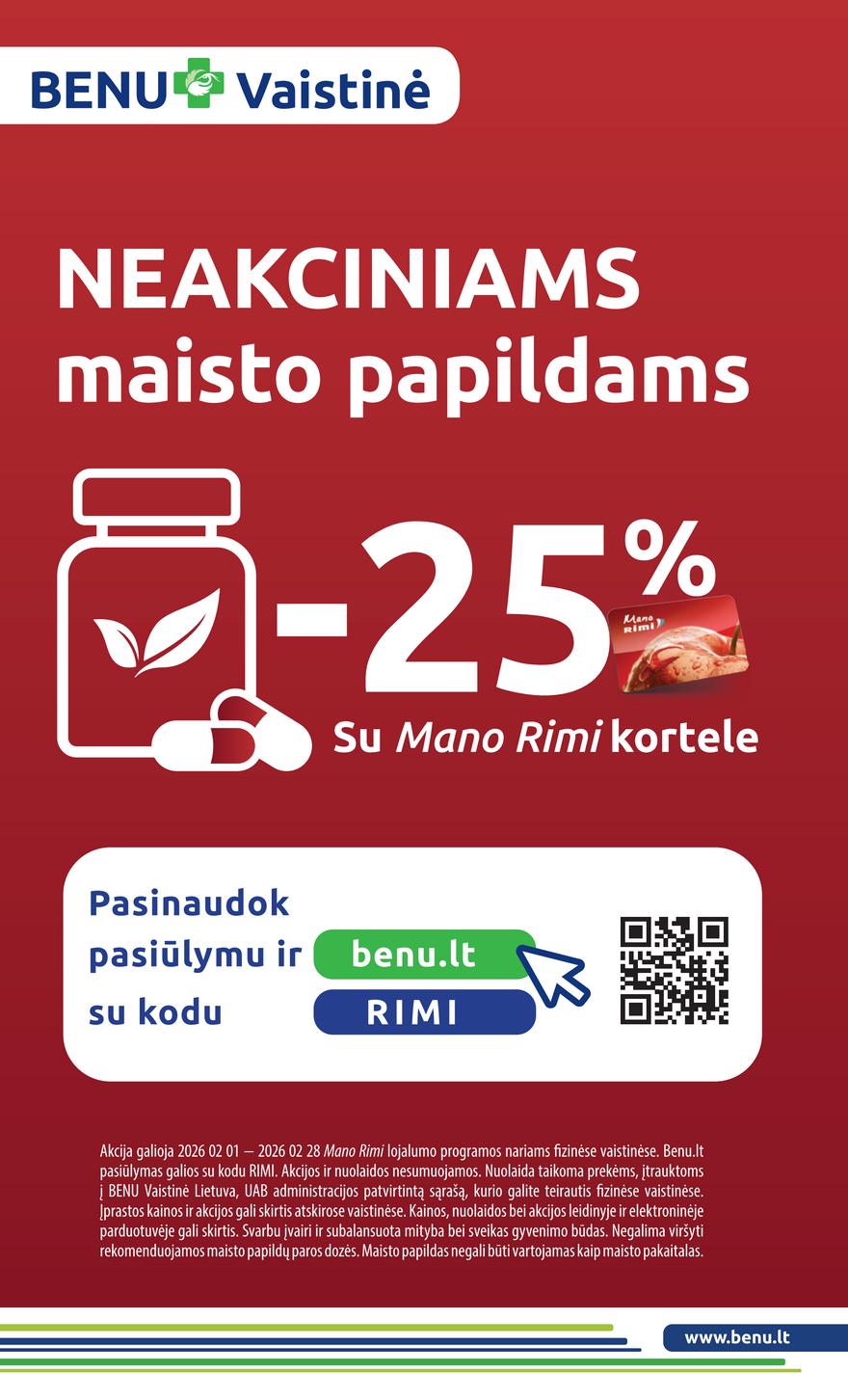Rimi leidinys akcijos nuo 
  2026-02-10 iki 
  2026-02-16 | Leidinukas.lt puslapis 36