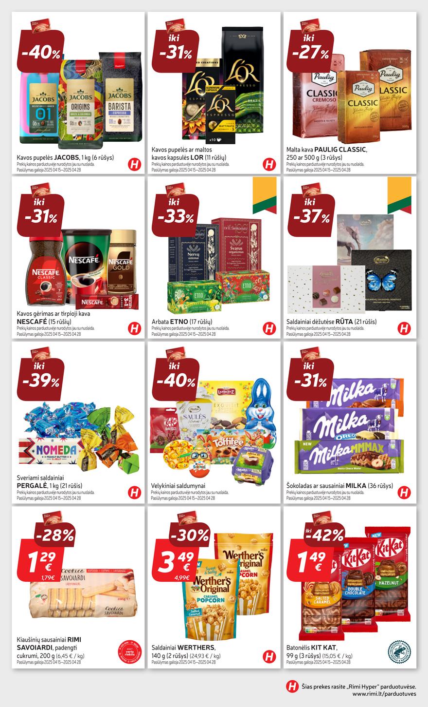 Rimi savaitinis leidinys 16 akcijos nuo 
  2025-04-15 iki 
  2025-04-21 | Leidinukas.lt puslapis 29