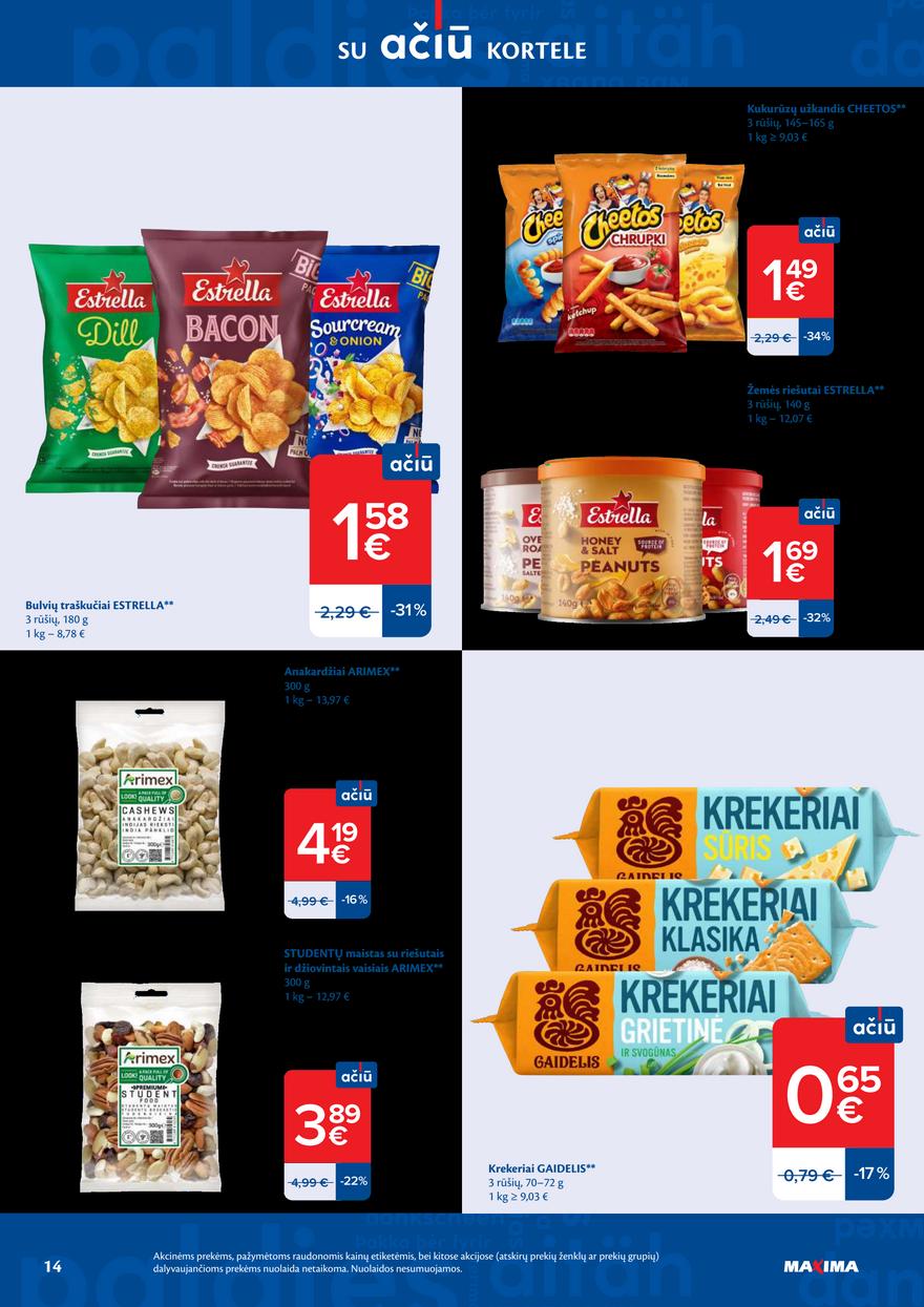 Maxima leidinukas akcijos nuo 
  2026-03-10 iki 
  2026-03-16 | Leidinukas.lt puslapis 14