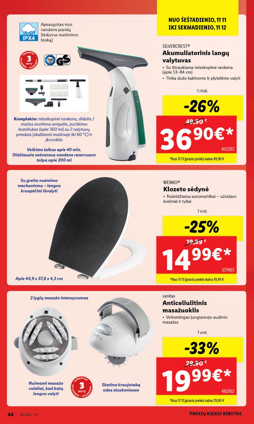 Ldil ne maisto leidinys akcijos nuo 
  2023-11-06 iki 
  2023-11-12 | Leidinukas.lt puslapis 44