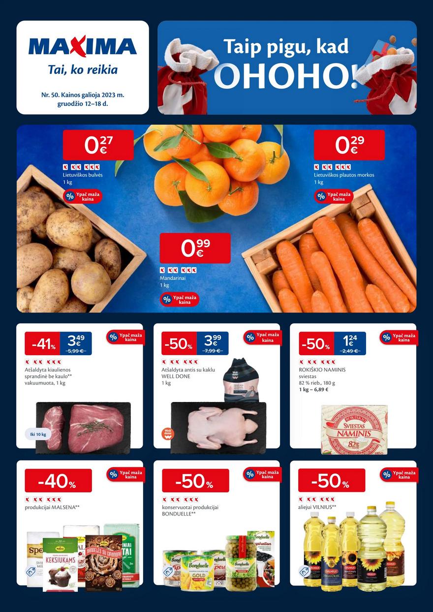 Maxima kaininis leidinys akcijos nuo 
  2023-12-12 iki 
  2023-12-18 | Leidinukas.lt puslapis 1