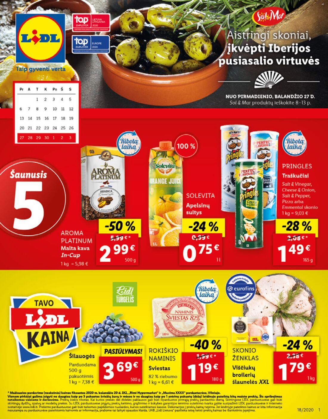 Lidl savaitinis leidinys akcijos nuo 
  2020-04-27 iki 
  2020-05-03 | Leidinukas.lt puslapis 1