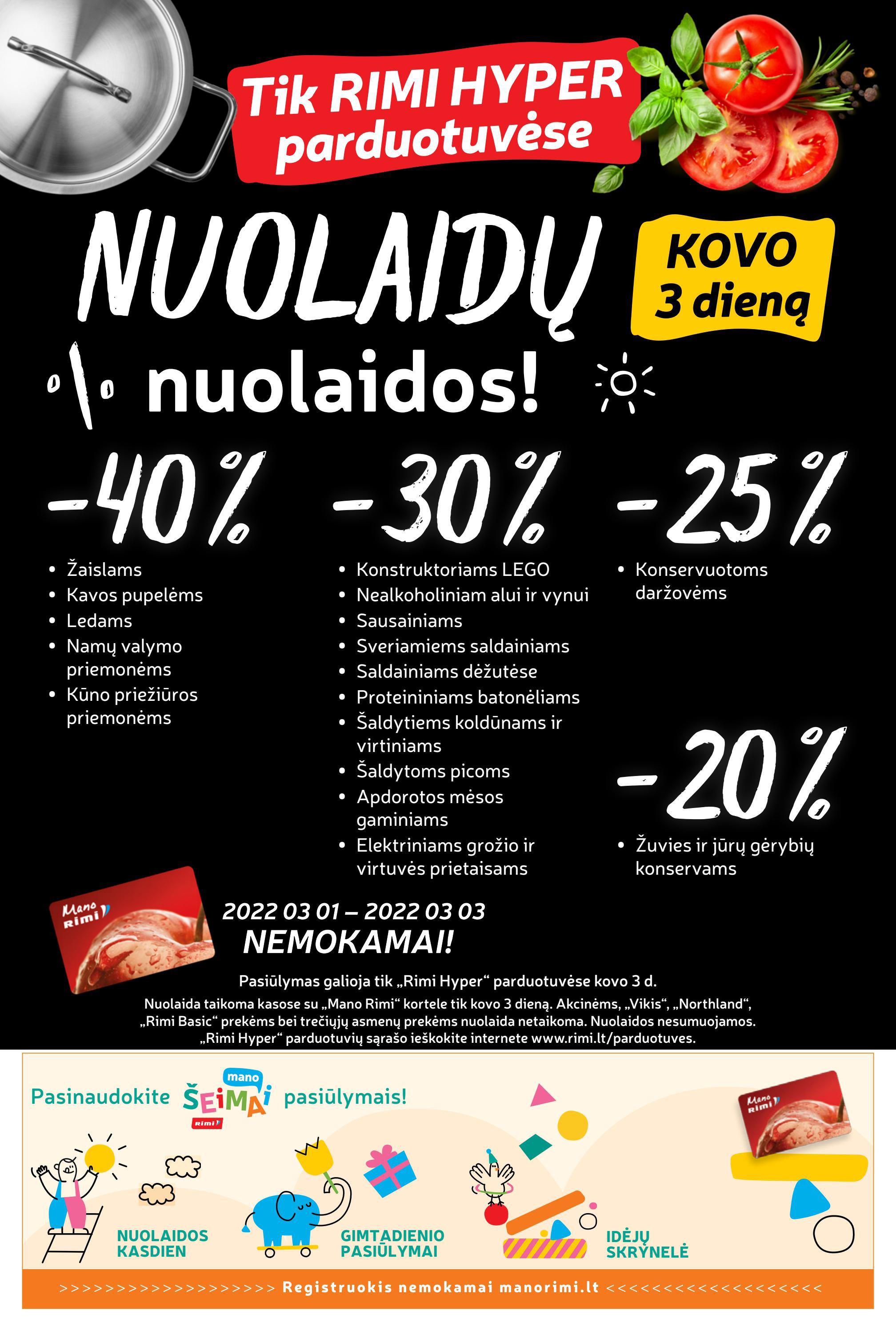 Rimi savaitinis leidinys akcijos nuo 
  2022-03-01 iki 
  2022-03-07 | Leidinukas.lt puslapis 24