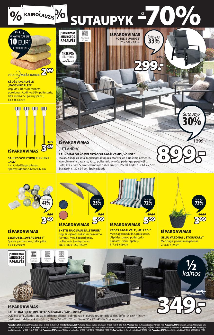Jysk leidinys akcijos nuo 
  2023-08-22 iki 
  2023-09-04 | Leidinukas.lt puslapis 27