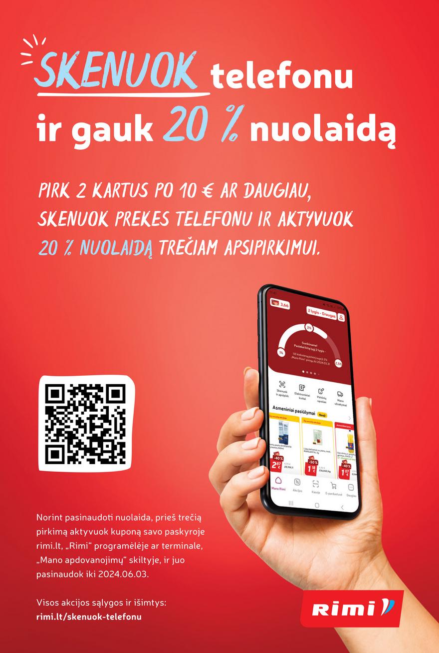 Rimi savaitinis leidinys akcijos nuo 
  2024-03-19 iki 
  2024-03-25 | Leidinukas.lt puslapis 39