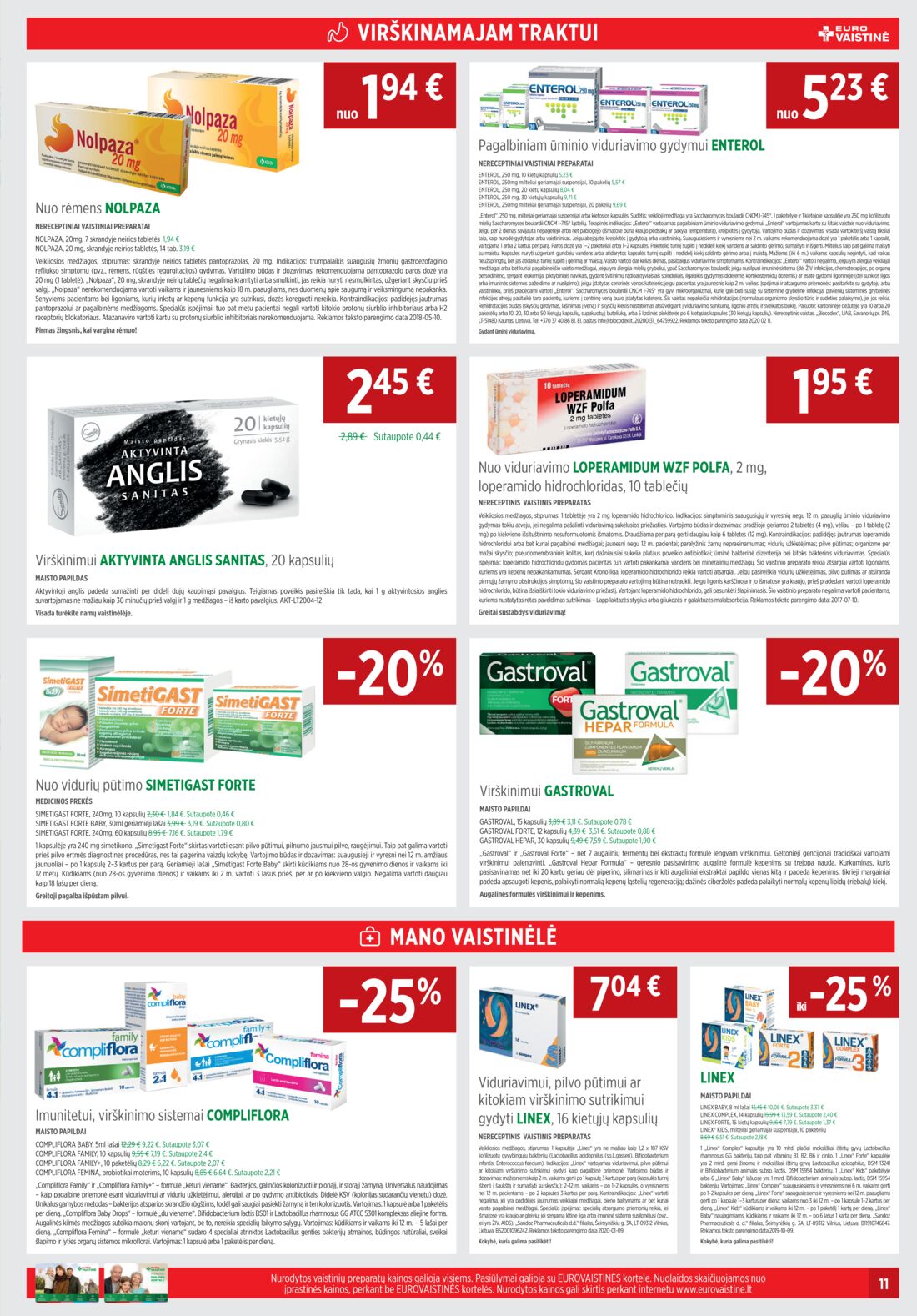 Euro vaistinė leidinys akcijos nuo 
  2020-06-01 iki 
  2020-06-30 | Leidinukas.lt puslapis 11