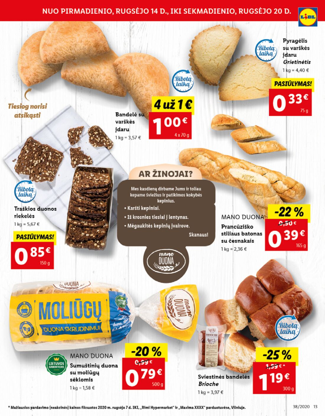 Lidl savaitinis leidinys akcijos nuo 
  2020-09-14 iki 
  2020-09-20 | Leidinukas.lt puslapis 13