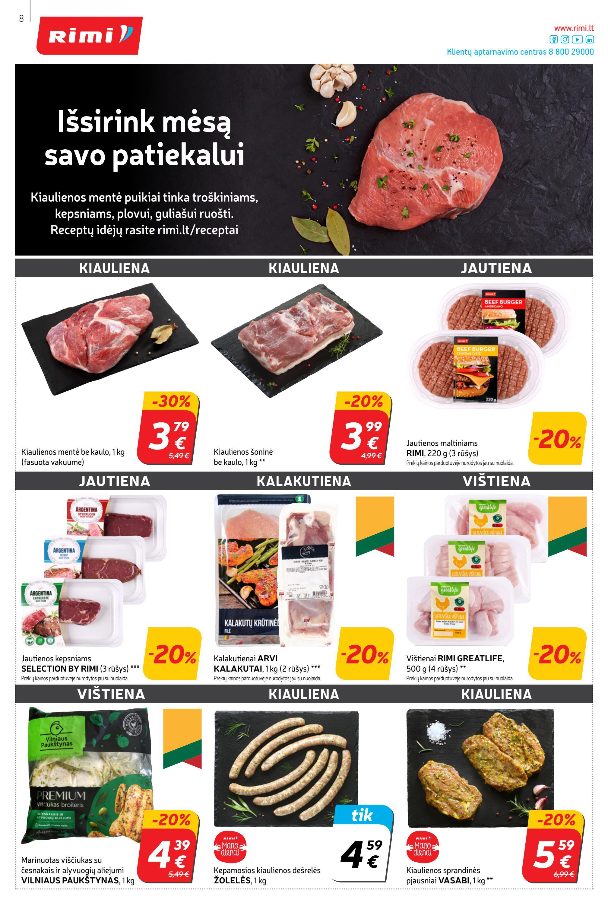 Rimi savaitinis leidinys akcijos nuo 
  2022-03-29 iki 
  2022-05-04 | Leidinukas.lt puslapis 8