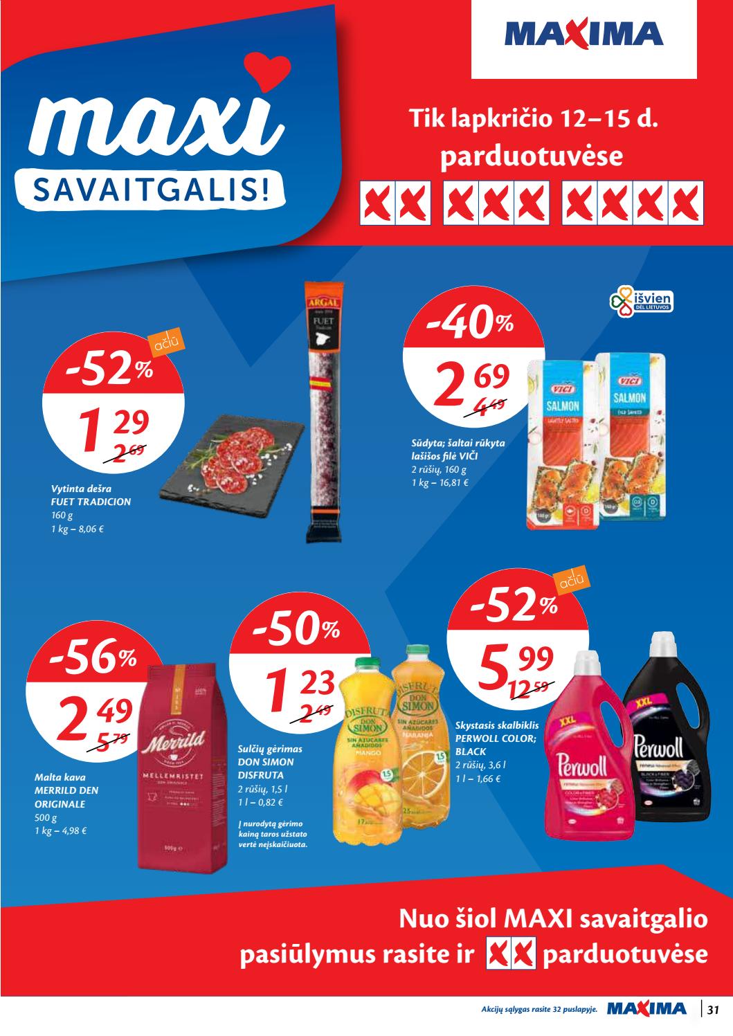 Maxima kaininis leidinys akcijos nuo 
  2020-11-10 iki 
  2020-11-16 | Leidinukas.lt puslapis 31