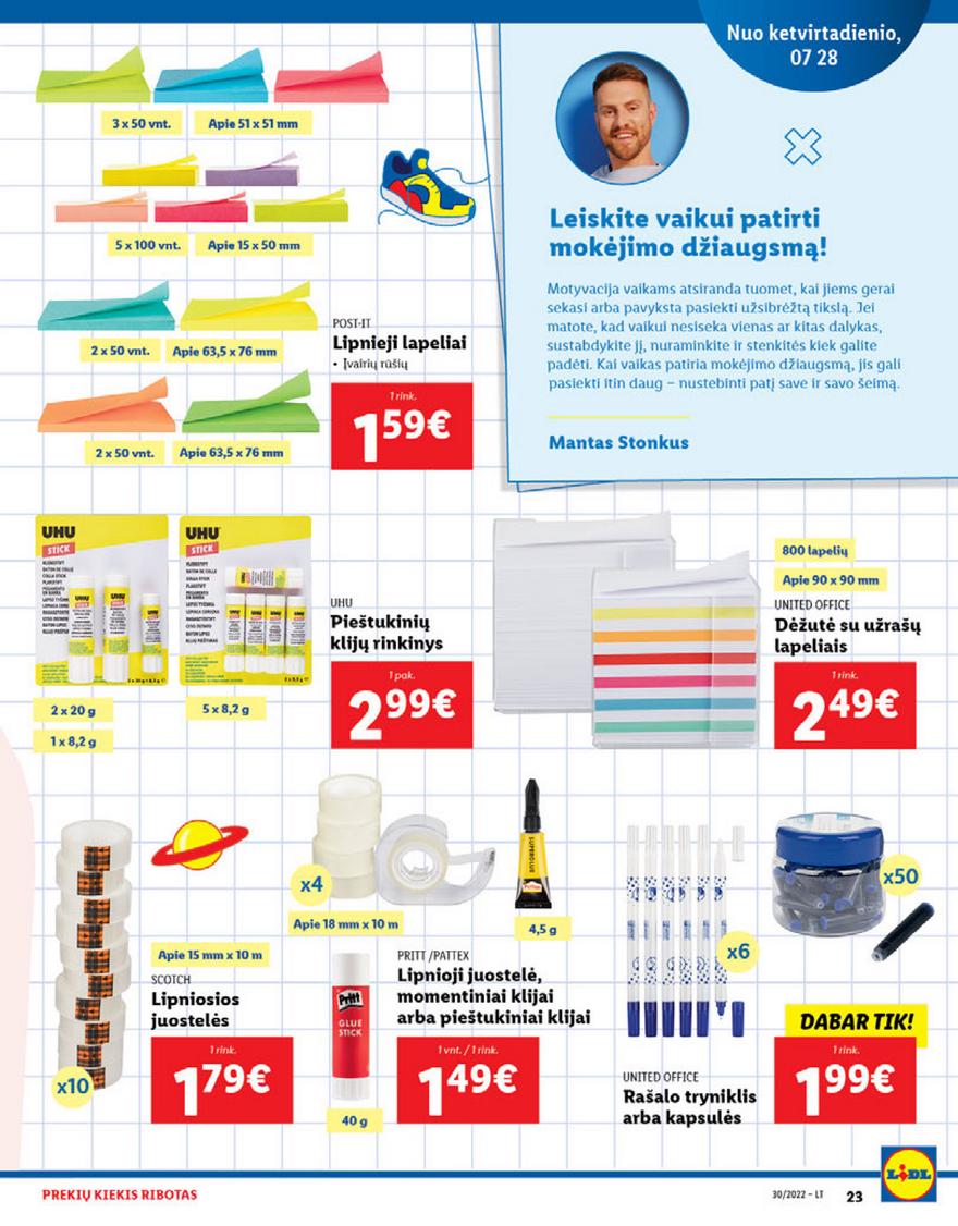 Lidl pasiūlymai akcijos nuo 
  2022-07-25 iki 
  2022-07-31 | Leidinukas.lt puslapis 23