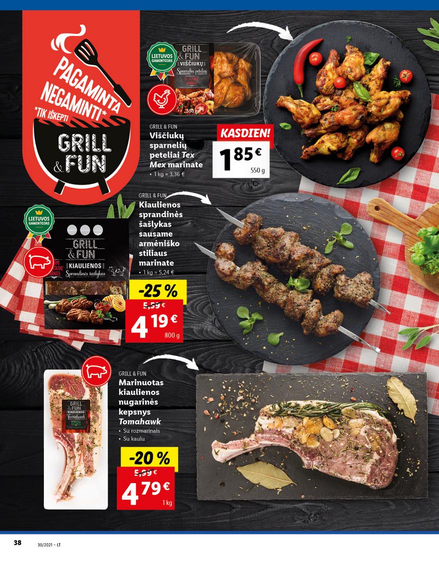 Lidl maisto prekių pasiūlymai akcijos nuo 
  2021-07-26 iki 
  2021-08-01 | Leidinukas.lt puslapis 38