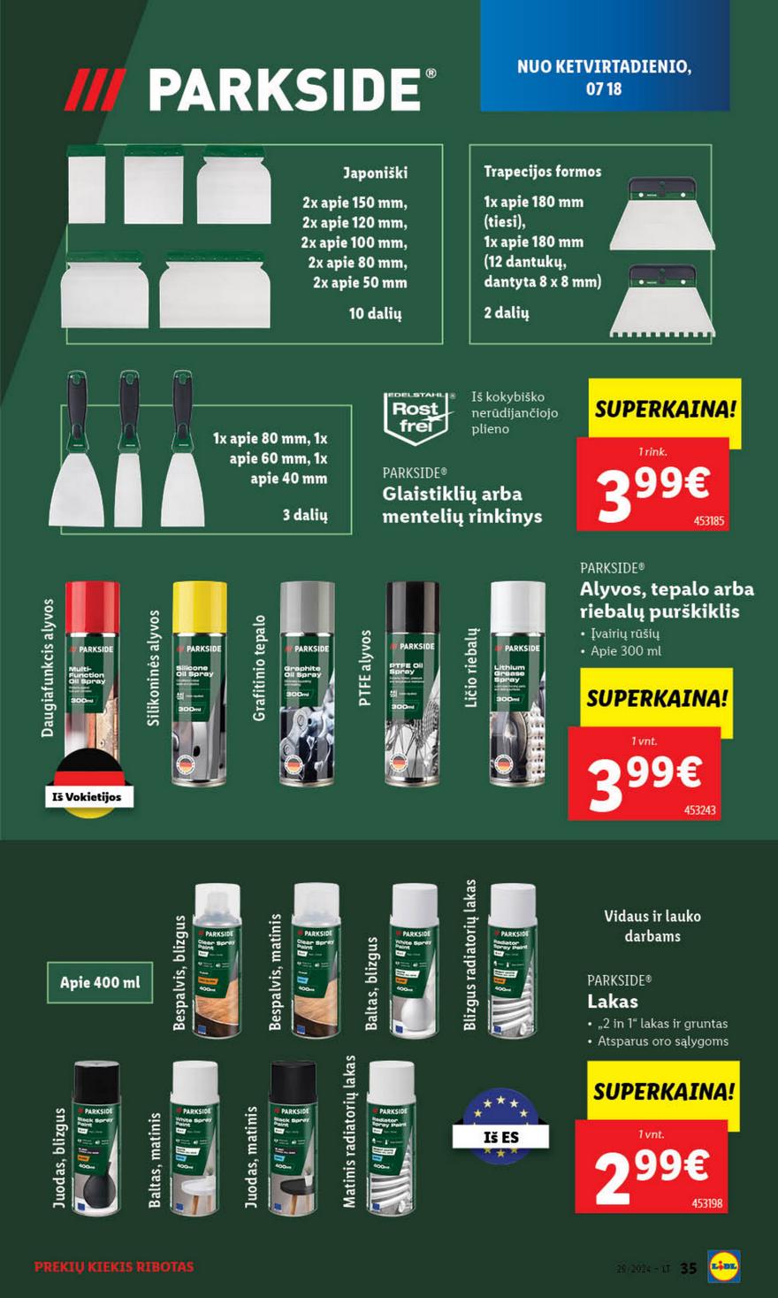 Lidl ne maisto leidinys akcijos nuo 
  2024-07-15 iki 
  2024-07-21 | Leidinukas.lt puslapis 35
