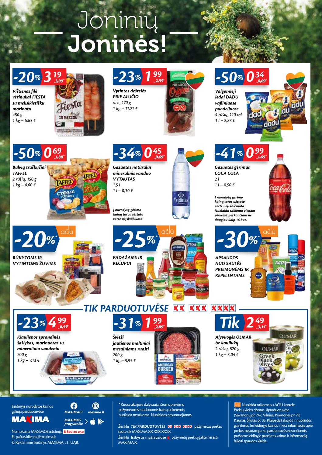 Maxima kaininis leidinys akcijos nuo 
  2020-06-23 iki 
  2020-06-29 | Leidinukas.lt puslapis 28