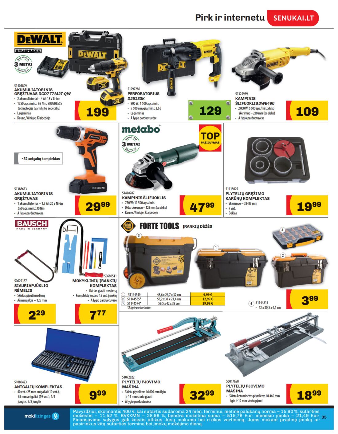 Senukai reklaminis leidinys akcijos nuo 
  2019-09-20 iki 
  2019-10-07 | Leidinukas.lt puslapis 35