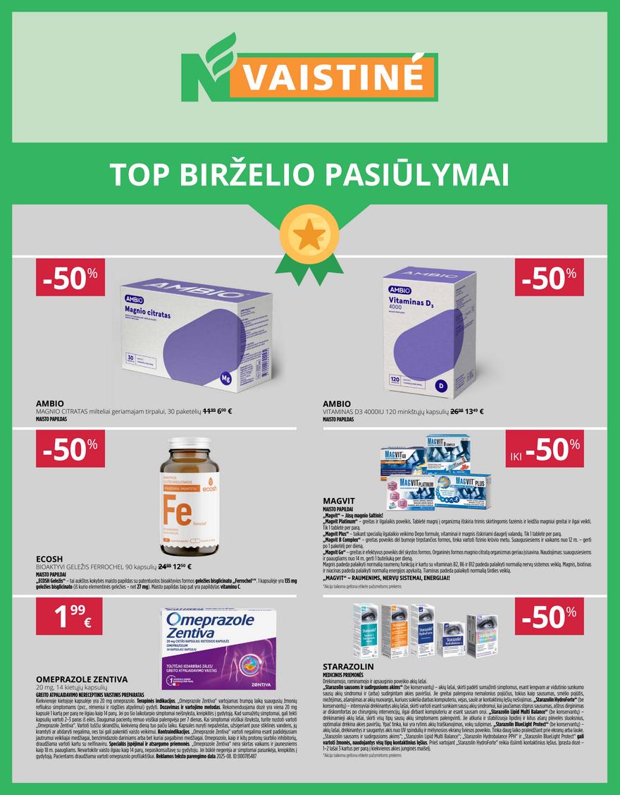 Norfos vaistinės leidinys akcijos nuo 
  2026-06-01 iki 
  2026-06-30 | Leidinukas.lt puslapis 1
