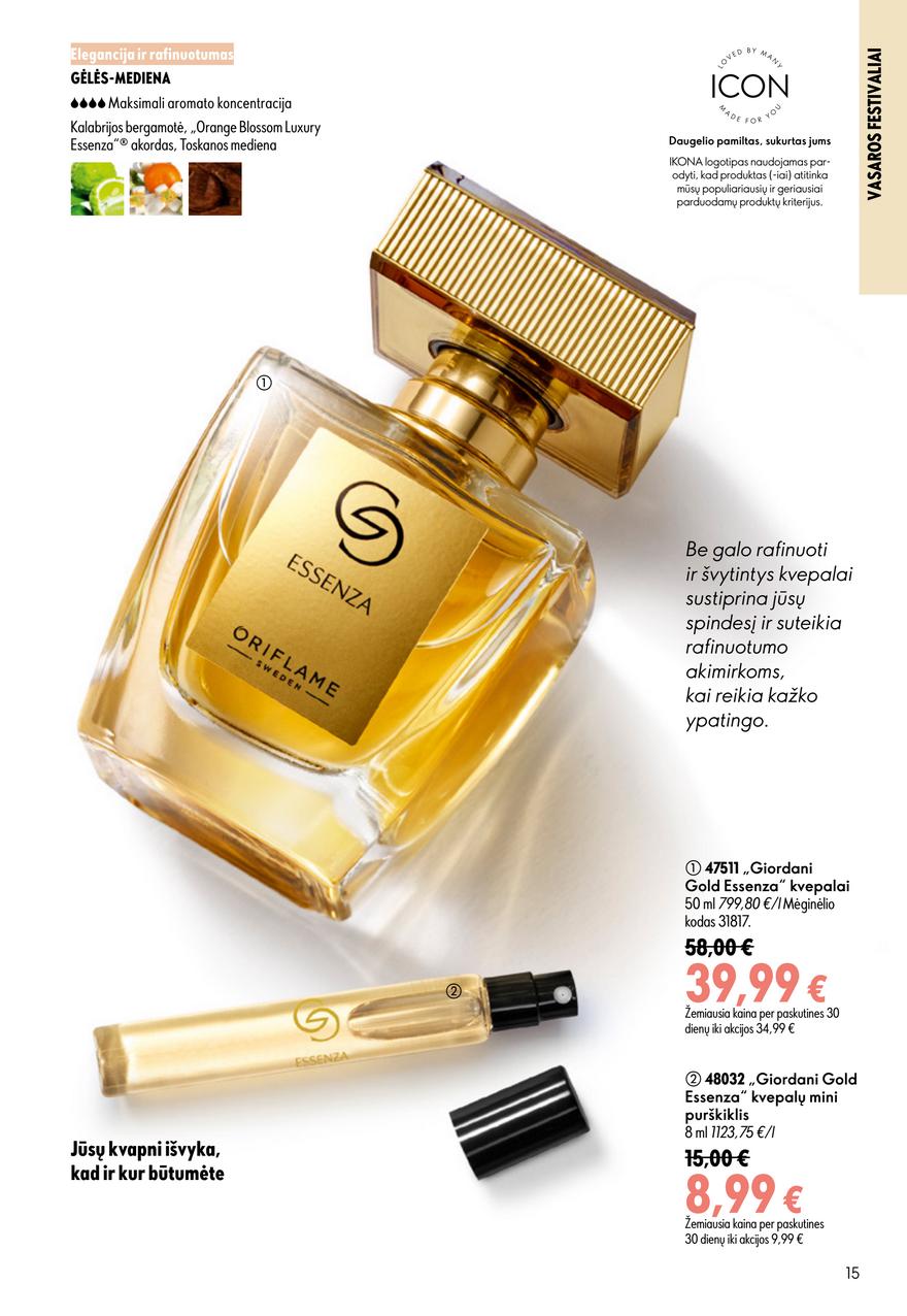 Oriflame katalogas akcijos nuo 
  2026-07-15 iki 
  2026-08-04 | Leidinukas.lt puslapis 15