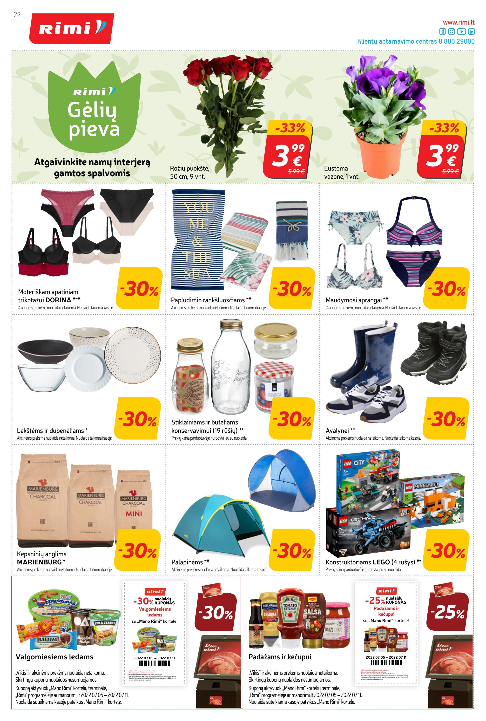 Rimi savaitinis leidinys akcijos nuo 
  2022-07-05 iki 
  2022-07-11 | Leidinukas.lt puslapis 22