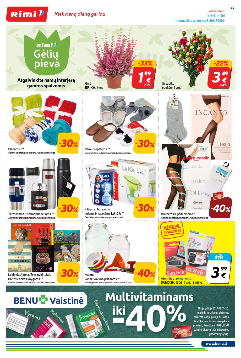 Rimi savaitinis leidinys akcijos nuo 
  2019-09-24 iki 
  2019-09-30 | Leidinukas.lt puslapis 23