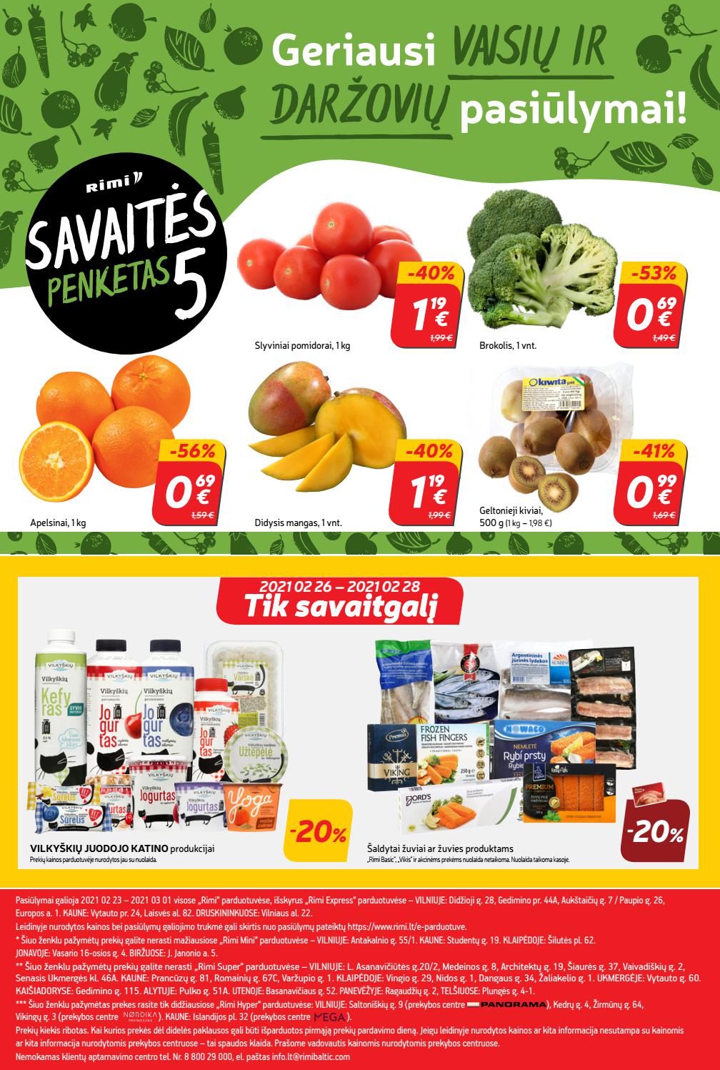 Rimi savaitinis leidinys akcijos nuo 
  2021-02-23 iki 
  2021-03-01 | Leidinukas.lt puslapis 24