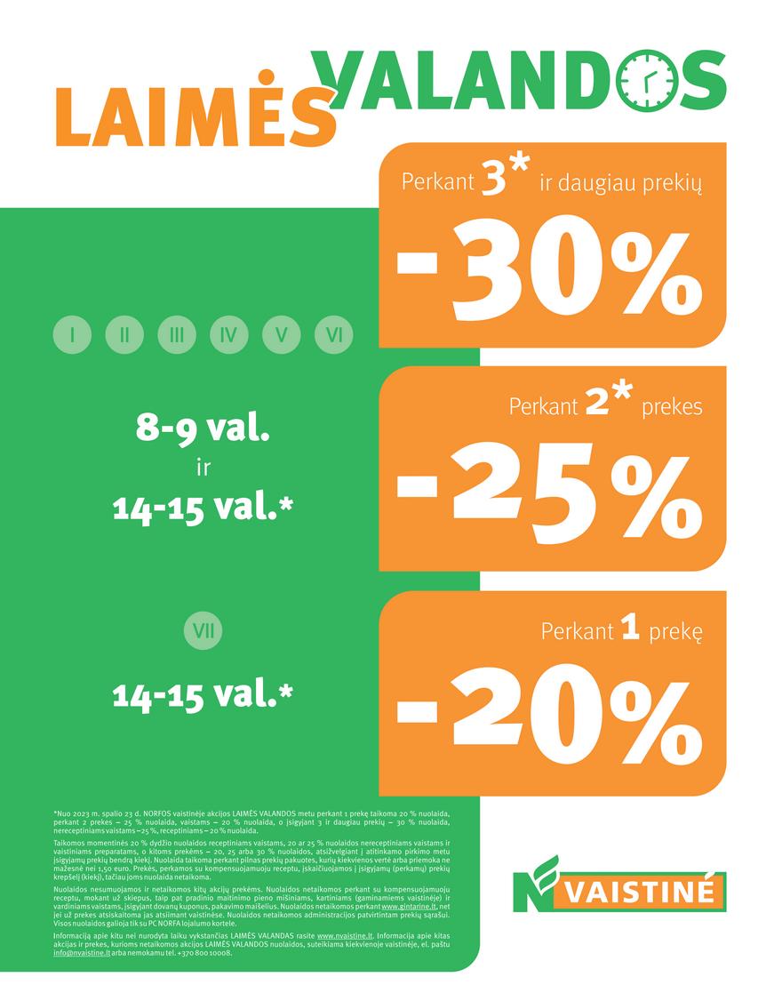 Norfos vaistinės leidinys akcijos nuo 
  2026-05-01 iki 
  2026-05-31 | Leidinukas.lt puslapis 32