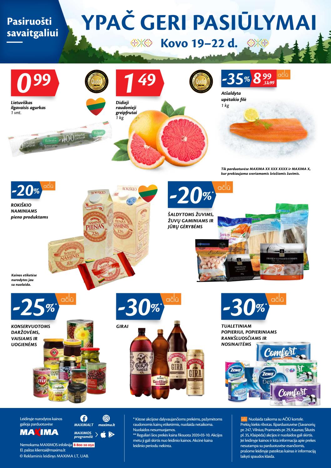 Maxima kaininis leidinys akcijos nuo 
  2020-03-17 iki 
  2020-03-23 | Leidinukas.lt puslapis 28