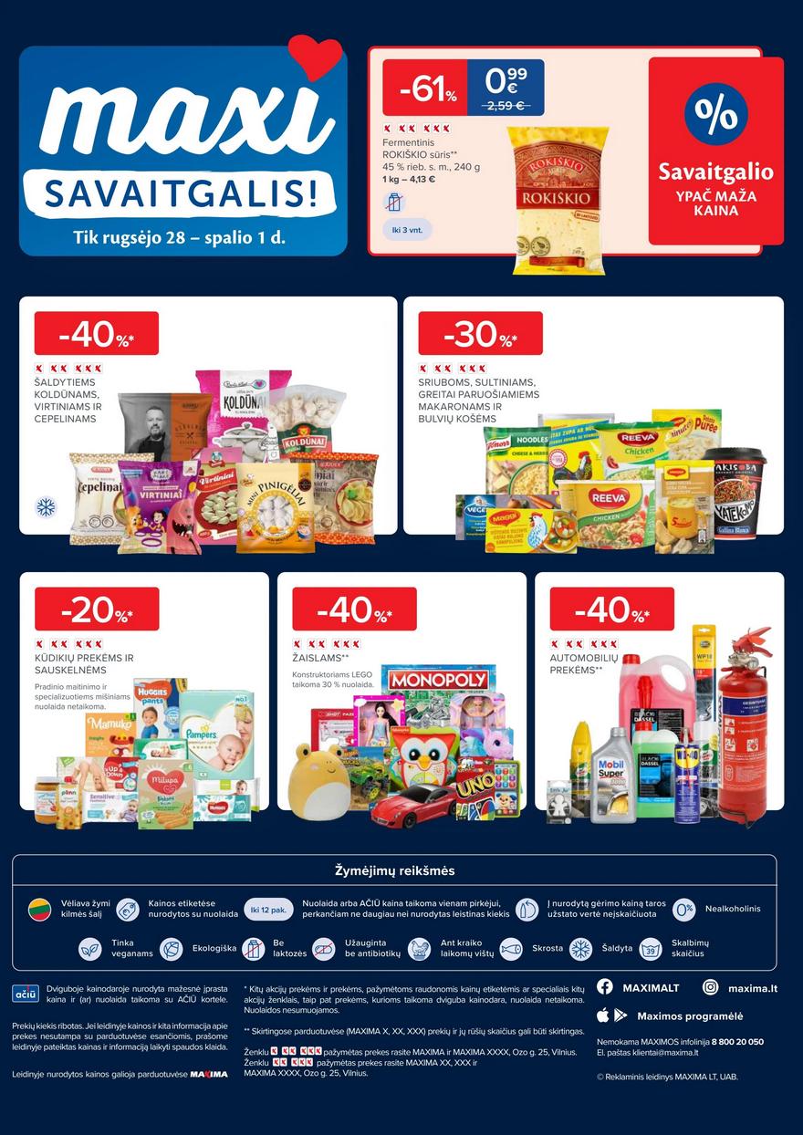 Maxima kaininis leidinys akcijos nuo 
  2023-09-26 iki 
  2023-10-02 | Leidinukas.lt puslapis 40