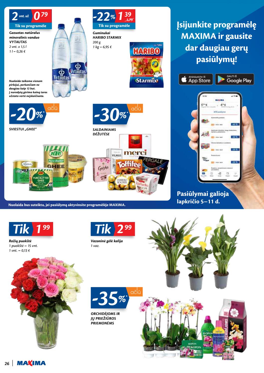 Maxima kaininis leidinys akcijos nuo 
  2020-11-03 iki 
  2020-11-09 | Leidinukas.lt puslapis 26