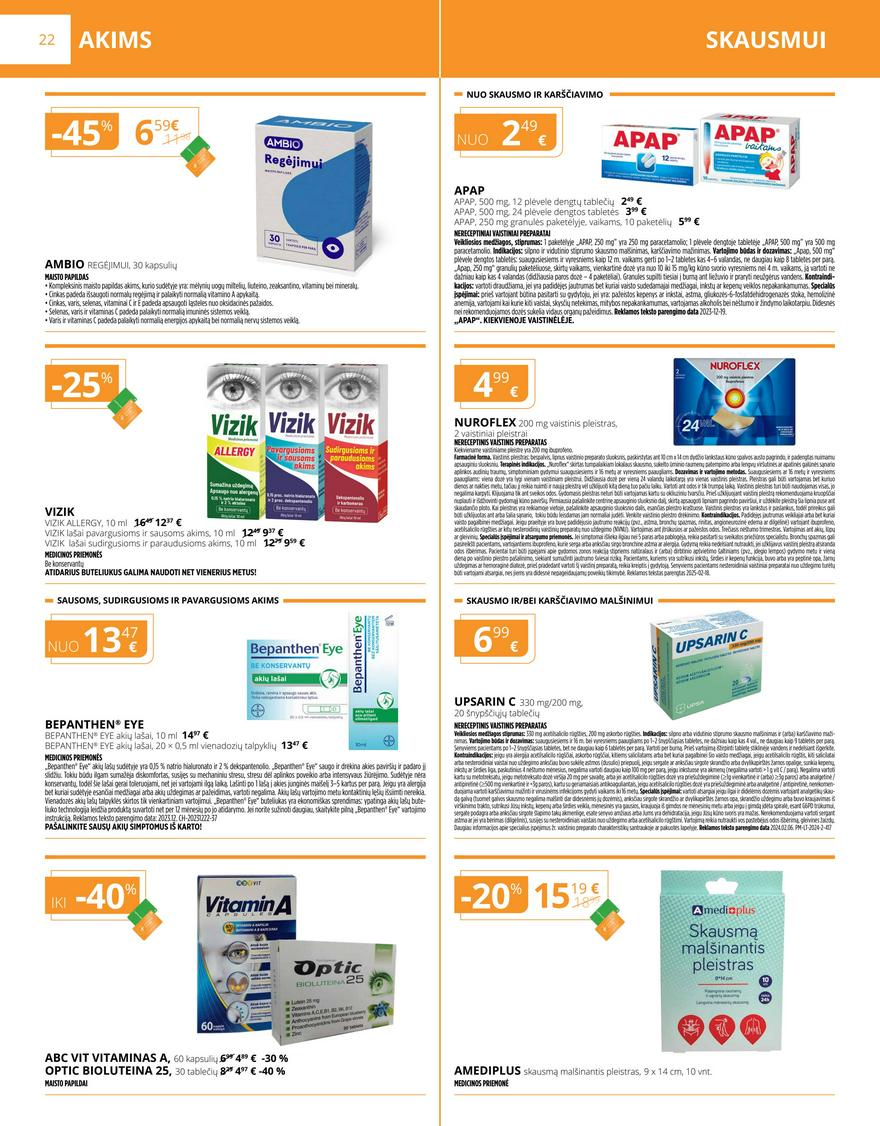 Gintarinės vaistinės leidinys akcijos nuo 
  2025-03-01 iki 
  2025-03-31 | Leidinukas.lt puslapis 22