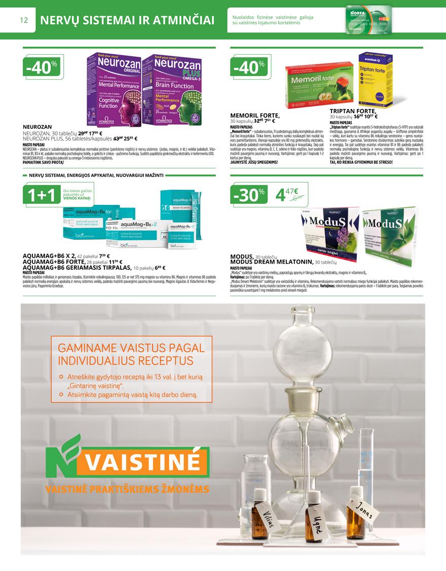 Norfos vaistinės leidinys akcijos nuo 
  2023-07-01 iki 
  2023-07-31 | Leidinukas.lt puslapis 12