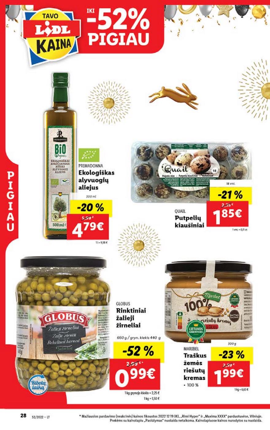 Lidl maisto prekių pasiūlymai akcijos nuo 
  2022-12-26 iki 
  2023-01-01 | Leidinukas.lt puslapis 28