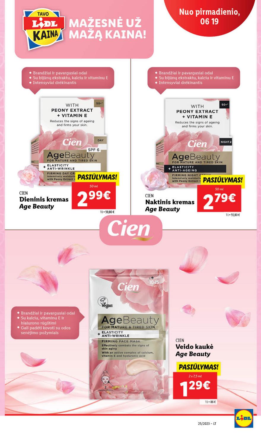 Lidl pasiūlymai akcijos nuo 
  2023-06-19 iki 
  2023-06-25 | Leidinukas.lt puslapis 70