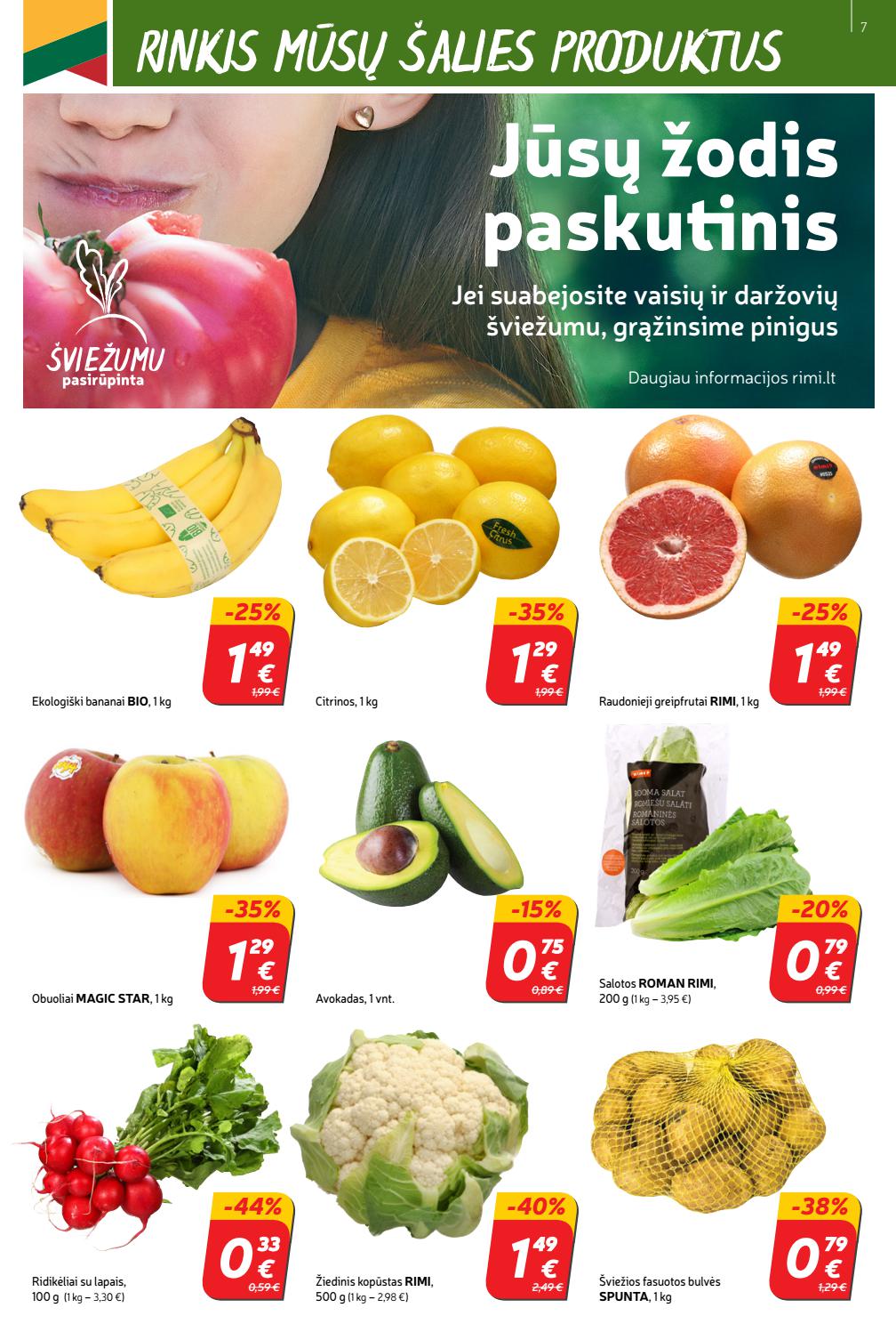 Rimi savaitinis leidinys akcijos nuo 
  2021-03-09 iki 
  2021-03-15 | Leidinukas.lt puslapis 7