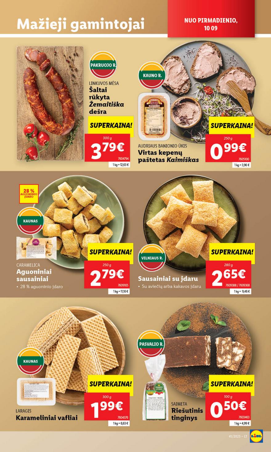 Lidl pasiūlymai akcijos nuo 
  2023-10-09 iki 
  2023-10-15 | Leidinukas.lt puslapis 30