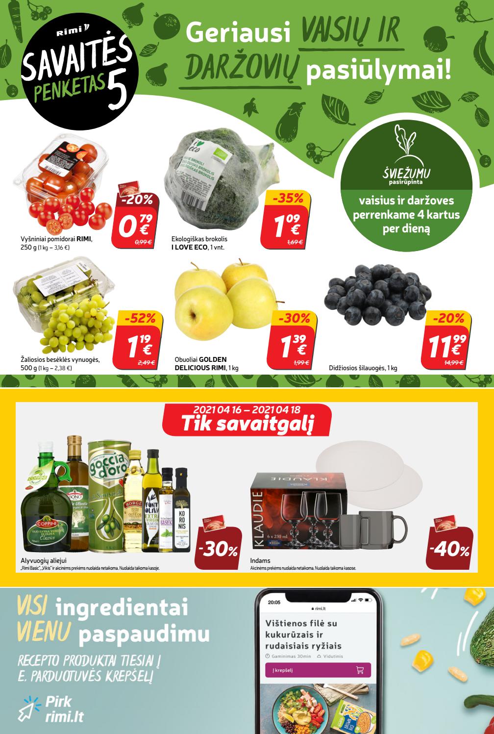 Rimi savaitinis leidinys akcijos nuo 
  2021-04-13 iki 
  2021-04-19 | Leidinukas.lt puslapis 23