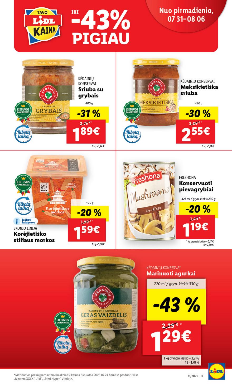 Lidl pasiūlymai akcijos nuo 
  2023-07-31 iki 
  2023-08-06 | Leidinukas.lt puslapis 37