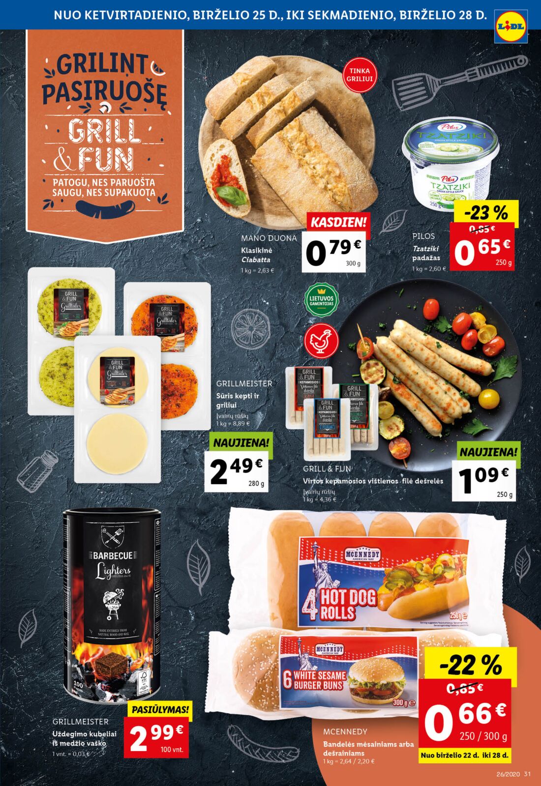 Lidl savaitinis leidinys akcijos nuo 
  2020-06-22 iki 
  2020-06-28 | Leidinukas.lt puslapis 31
