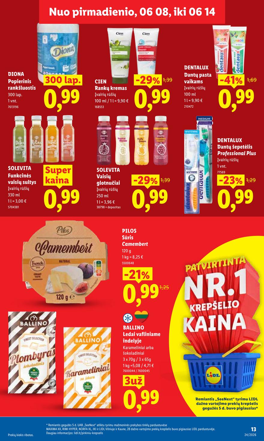Lidl leidinys akcijos nuo 
  2026-06-08 iki 
  2026-06-14 | Leidinukas.lt puslapis 17