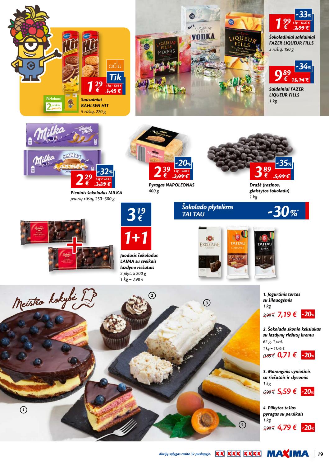 Maxima kaininis leidinys akcijos nuo 
  2019-09-12 iki 
  2019-09-25 | Leidinukas.lt puslapis 19