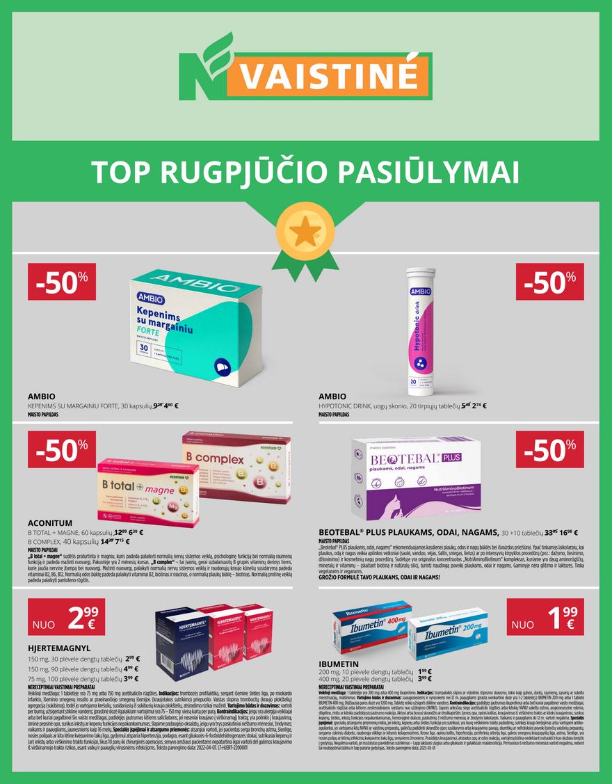 Norfos vaistinės leidinys akcijos nuo 
  2025-08-01 iki 
  2025-08-31 | Leidinukas.lt puslapis 1