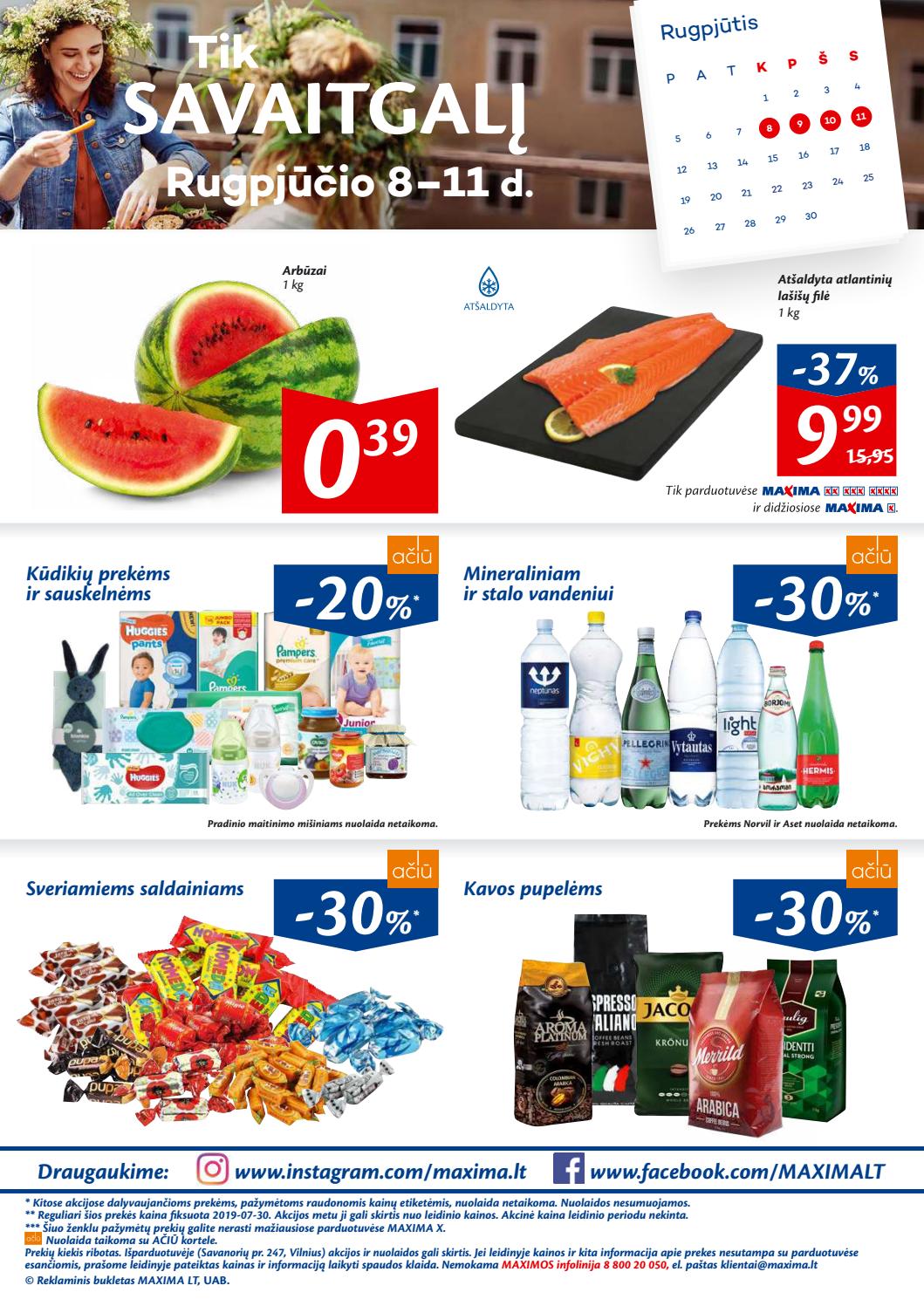 Maxima kaininis leidinys akcijos nuo 
  2019-08-06 iki 
  2019-08-12 | Leidinukas.lt puslapis 20