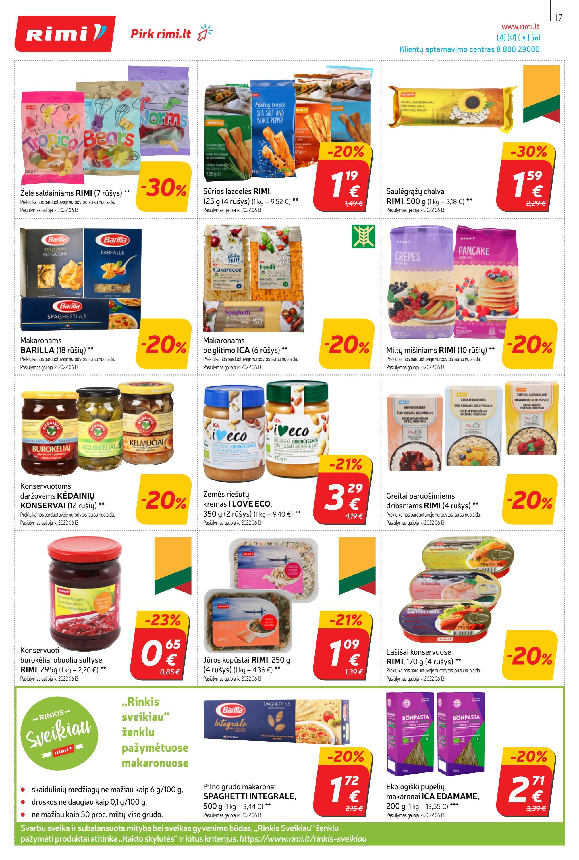 Rimi savaitinis leidinys akcijos nuo 
  2022-05-31 iki 
  2022-06-06 | Leidinukas.lt puslapis 17