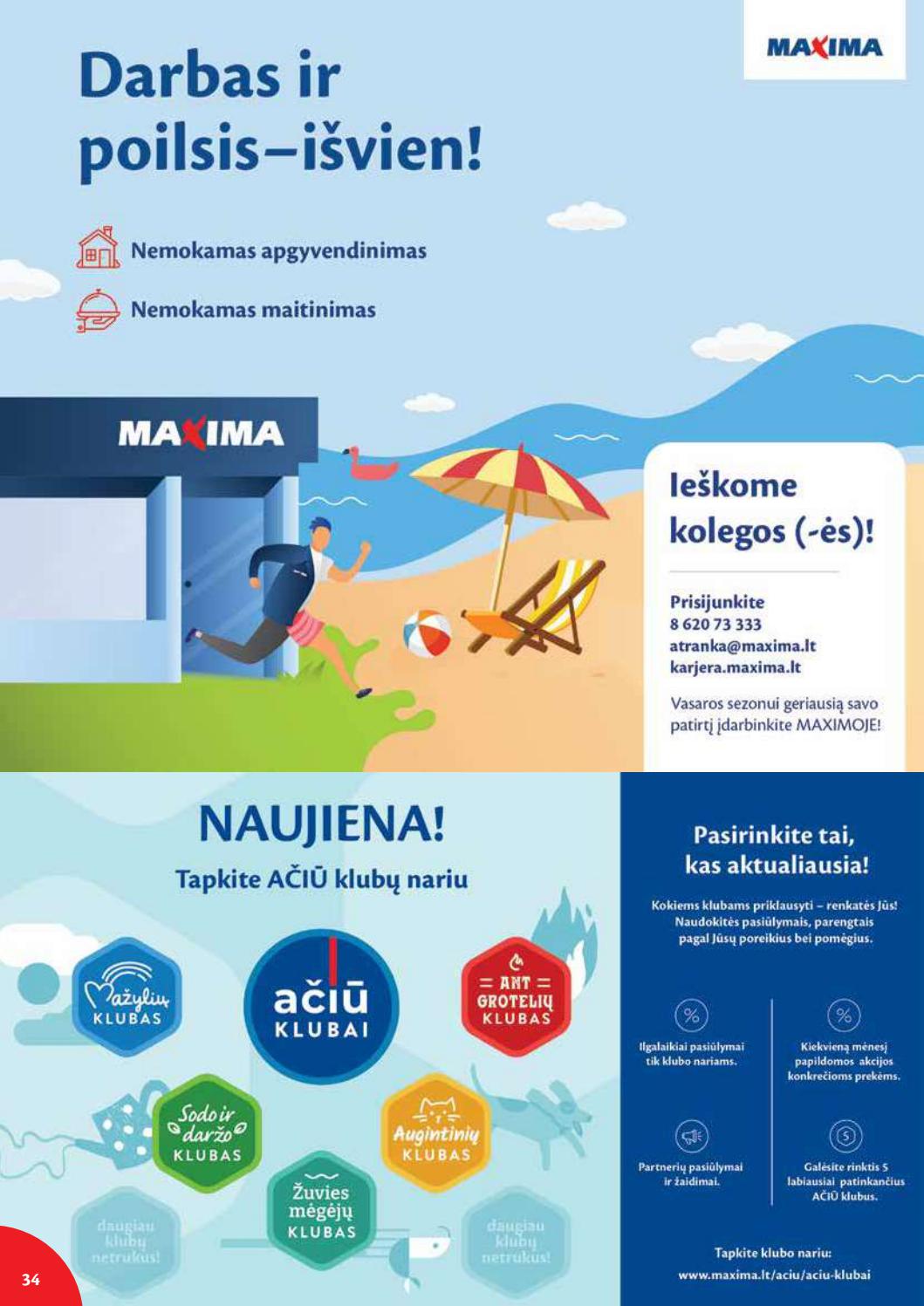 Maxima kaininis leidinys akcijos nuo 
  2021-06-22 iki 
  2021-06-28 | Leidinukas.lt puslapis 34