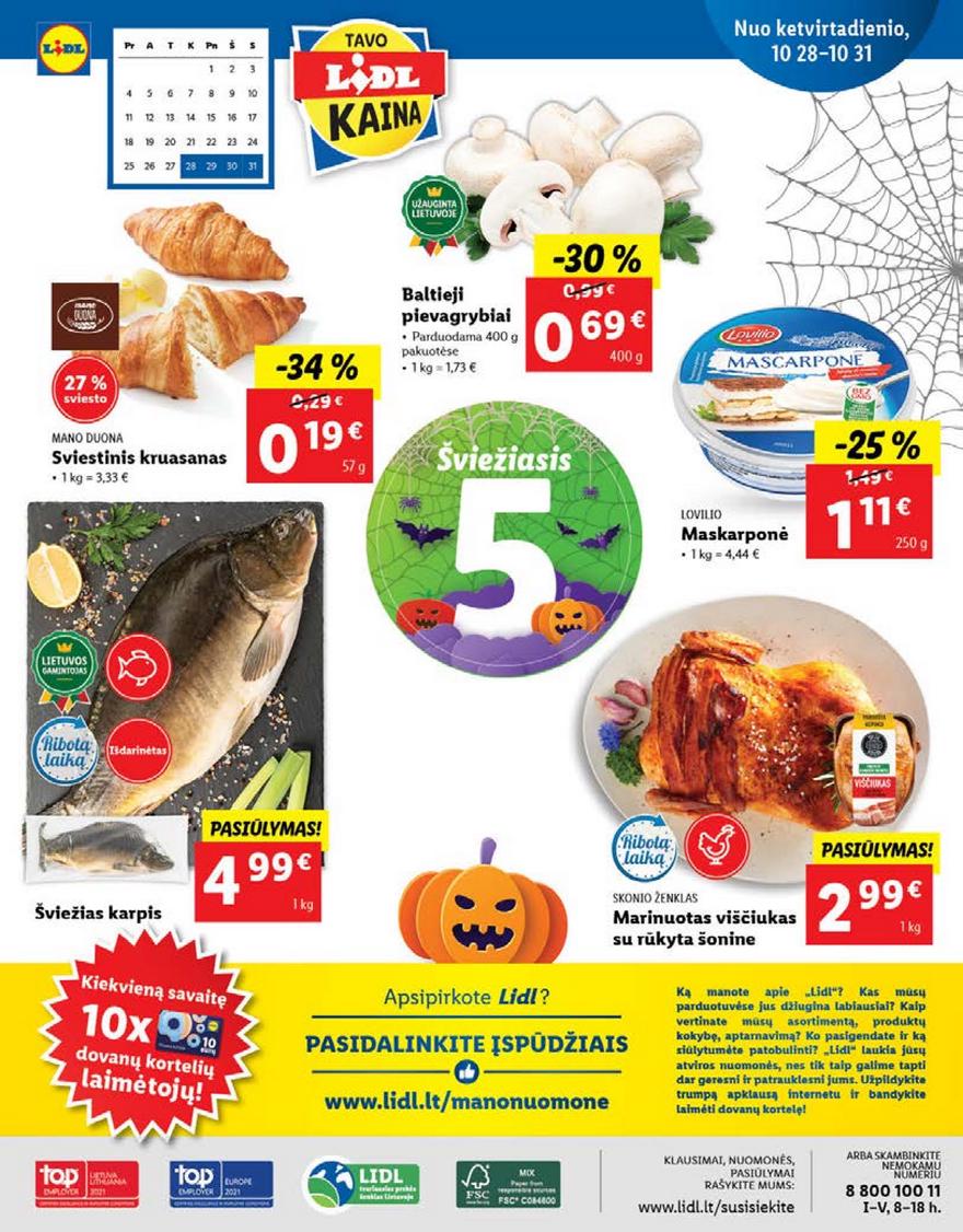 Lidl pasiūlymai akcijos nuo 
  2021-10-25 iki 
  2021-10-31 | Leidinukas.lt puslapis 40