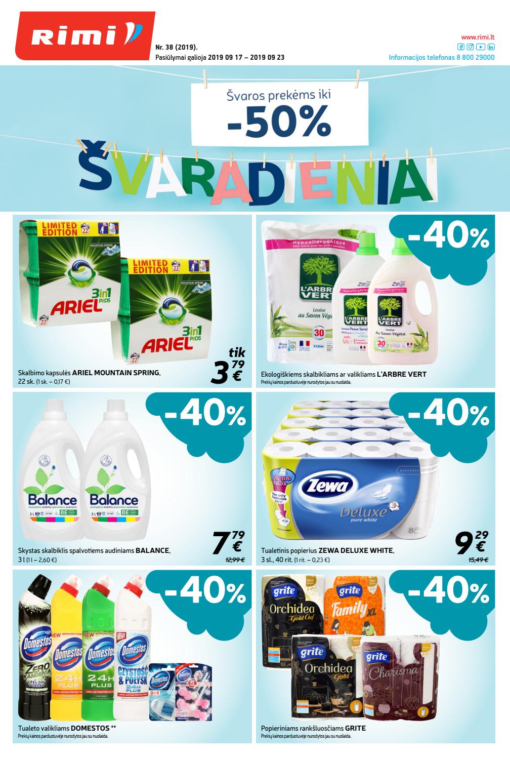Rimi savaitinis leidinys akcijos nuo 
  2019-09-17 iki 
  2019-09-23 | Leidinukas.lt puslapis 1