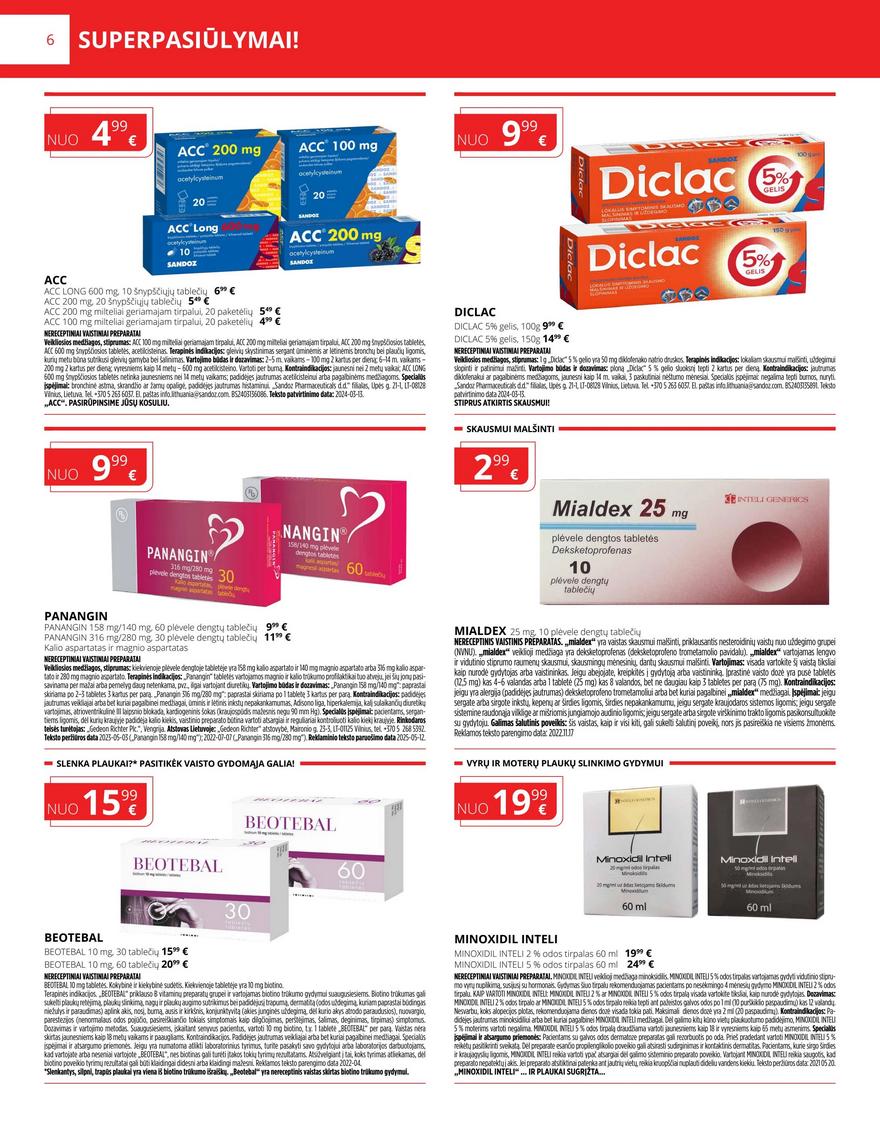 Gintarinės vaistinės leidinys akcijos nuo
2025-10-01 iki
2025-10-31 | Leidinukas.lt puslapis 6