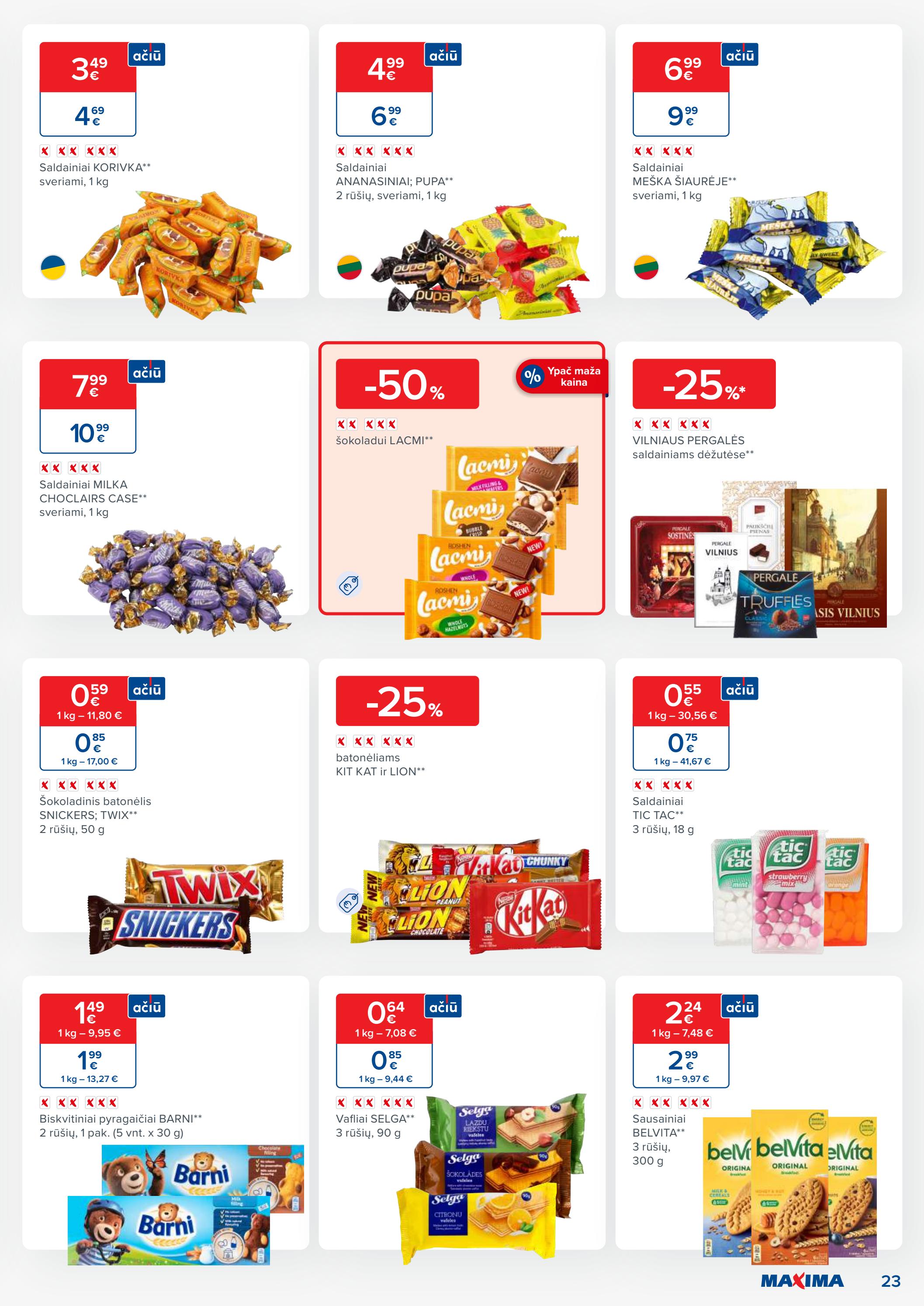 Maxima kaininis leidinys akcijos nuo 
  2023-06-12 iki 
  2023-06-19 | Leidinukas.lt puslapis 23
