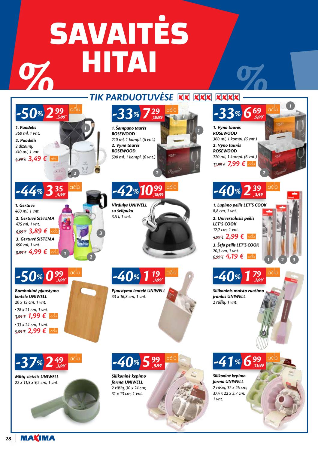 Maxima kaininis leidinys akcijos nuo 
  2020-09-08 iki 
  2020-09-14 | Leidinukas.lt puslapis 28