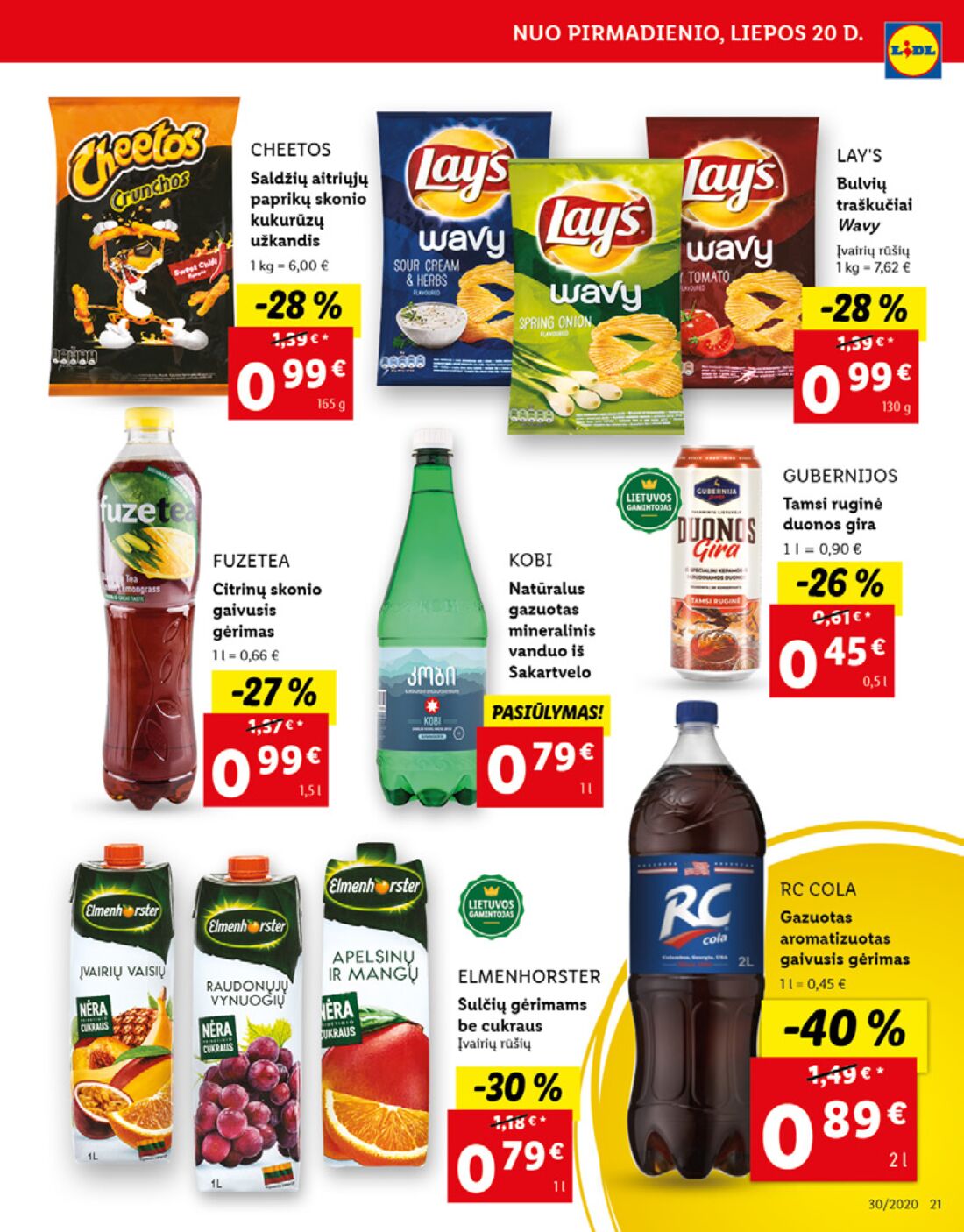 Lidl savaitinis leidinys akcijos nuo 
  2020-07-20 iki 
  2020-07-26 | Leidinukas.lt puslapis 21