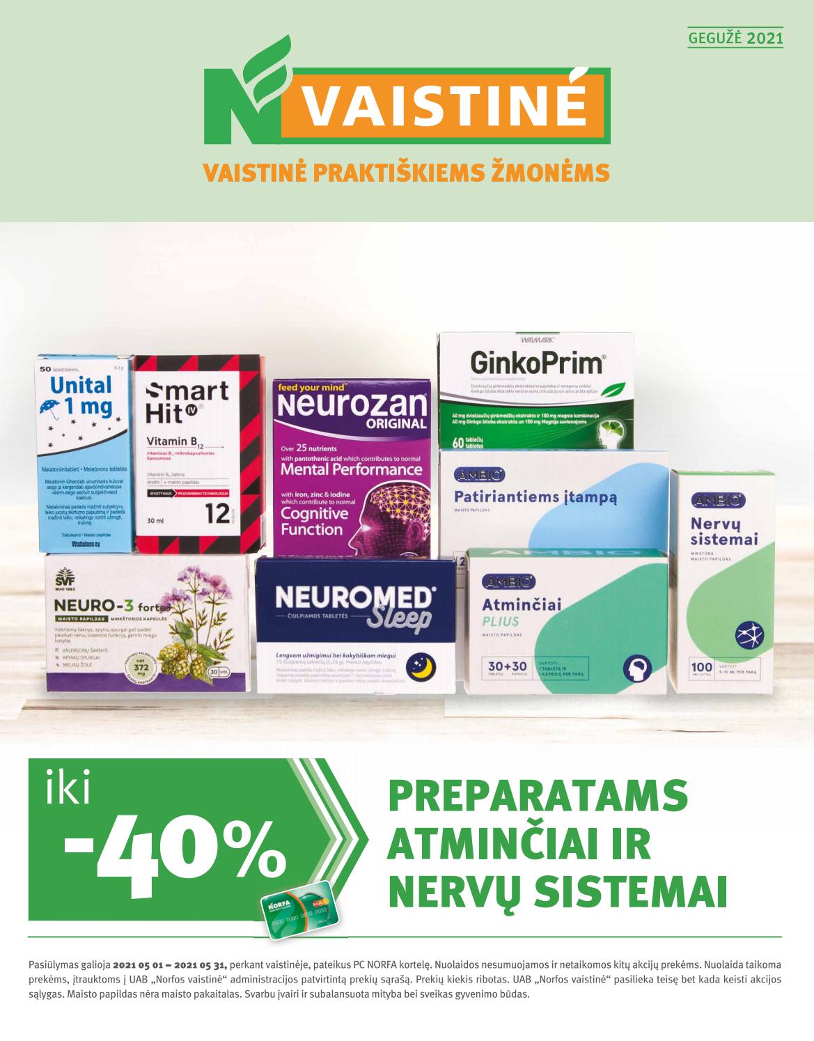 Norfos vaistinės leidinys akcijos nuo
2021-04-30 iki
2021-05-31 | Leidinukas.lt puslapis 1